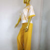 zee set (2 piece, Yellow and White) by Mena Stiches