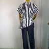 Zara Set by Mena Stitches (Black and White Stripes)