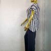 Zara Set by Mena Stitches (Black and White Stripes)