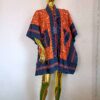 Liya Jacket by Mena Stiches (Red colour Ankara with a touch of White and Blue Asoke)