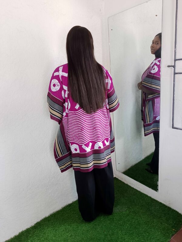 Liya Jacket by Mena Stiches (pink and white mixed combination)