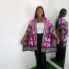 Liya Jacket by Mena Stiches (pink and white mixed combination)