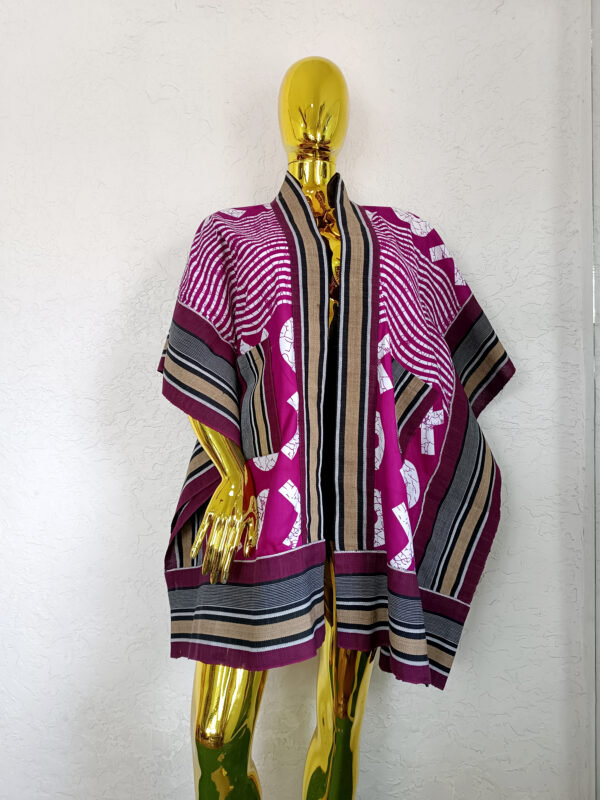 Liya Jacket by Mena Stiches (pink and white mixed combination)