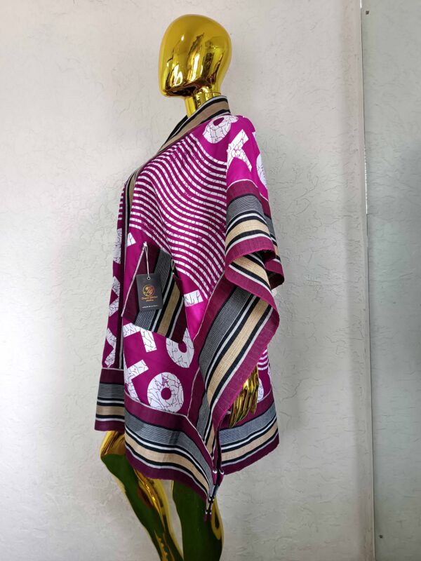 Liya Jacket by Mena Stiches (pink and white mixed combination)