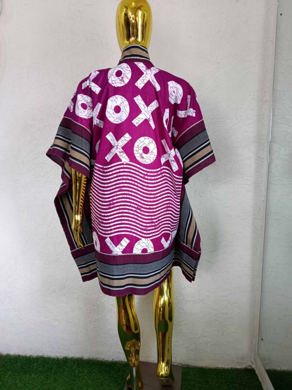Liya Jacket by Mena Stiches (pink and white mixed combination)