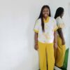 zee set (2 piece, Yellow and White) by Mena Stiches