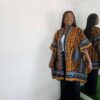 Liya Jacket by Mena Stiches (A mix of yellow, blue and black combination)