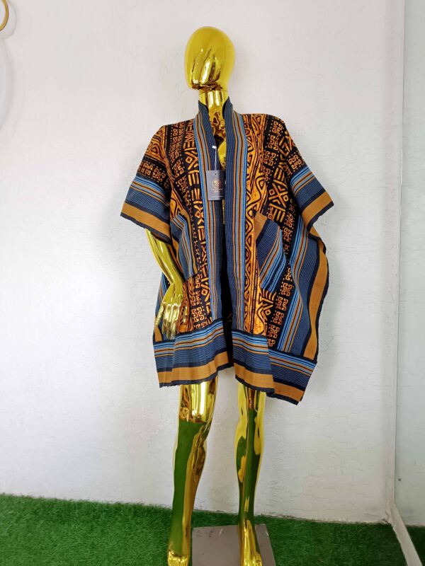 Liya Jacket by Mena Stiches (A mix of yellow, blue and black combination)