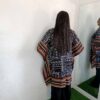 Liya Jacket by Mena Stiches (Colour, black and white combination with brown)