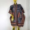 Liya Jacket by Mena Stiches (Colour, black and white combination with brown)