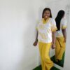 zee set (2 piece, Yellow and White) by Mena Stiches